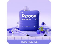 ELF BAR PI (7000 ЗАТЯЖЕК) - BLUE RAZZ ICE (ГОЛУБИКА-МАЛИНА-ЛЁД) (ПЕРЕЗАРЯЖАЕМАЯ)