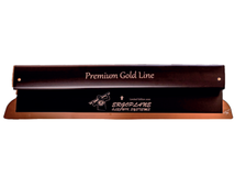 Olejnik PREMUIM GOLD LINE  Шпатель алюминиевый черный профиль со сменным лезвием из закалённой нержавеющей серебристой высокопрочной стали 0,3мм (ULTRA FLEX) системы PROFESSIONAL SYSTEM ERGOPLANE арт.1239400G3-GLS