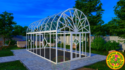 Астория Купольная теплица из алюминия и стекла