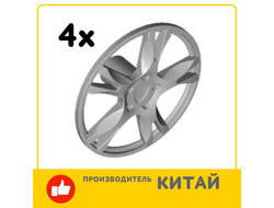 !АНАЛОГ! Wheel Cover 5 Spoke Thick - for Wheel 56145, Flat Silver (85969 / 4617729) / 4 шт.