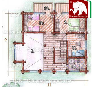 Проект 3-121, 186 м2, 9*11