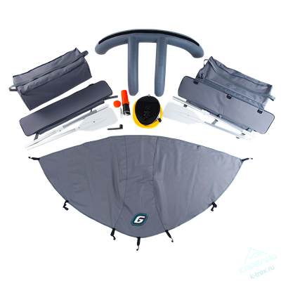 Лодка ПВХ Gladiator Professional D370AL с алюминиевым полом