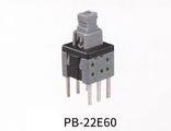 кнопка тактовая PB-22E60 6-pin с фиксацией