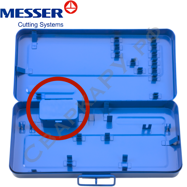 Контейнер стальной Messer STARLET / STAR для мундштуков резака 66616243