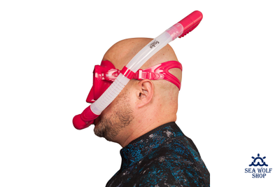 Маска для дайвинга с трубкой Scuba Brothers Flipper Red, комплект