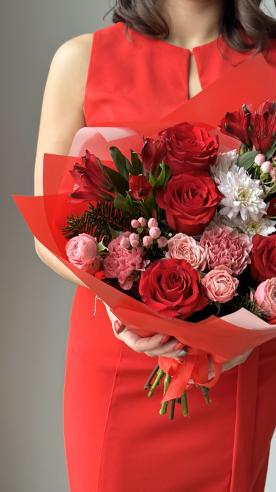 Букет 62 на день влюбленных