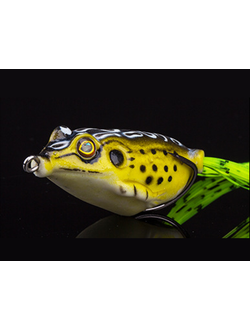 Воблер ThunderFrog Fishing (лягушка) 6гр, 4,5см,  черная спина/ желтый живот