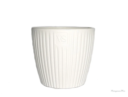 Горшок с дренажной системой Эви VipSet 4,5л белый