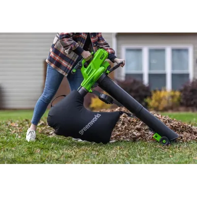 Аккумуляторная воздуходувка-пылесос Greenworks GD60BVII