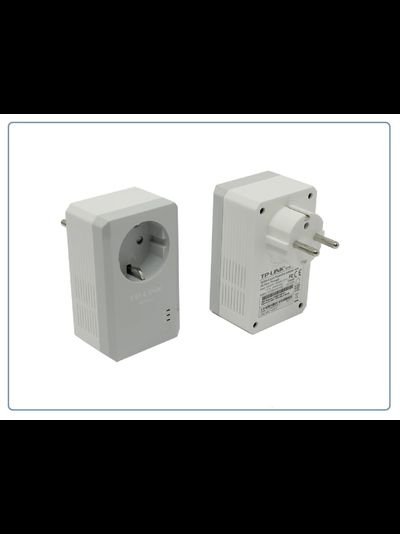 TP-LINK TL-PA4010PKIT, HomePlug AV Сетевой адаптер PowerLine 500 Мбит/с Ethernet с розетками (комплект 2 шт.)