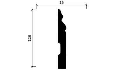 Напольный плинтус Decor-Dizayn DD50, для покраски, влагостойкий, ударопрочный, 2 метра