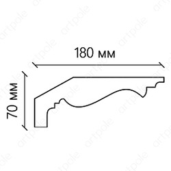Карниз гладкий SKT118