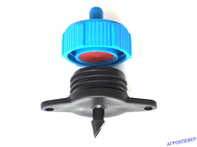 Капельница компенсированная разборная 1/4 синяя 8л/ч 0,8-3.2bar в разборе