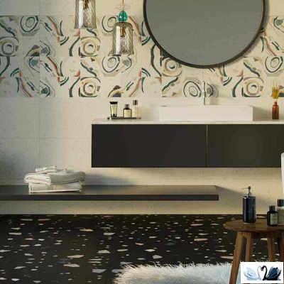 Керамогранит Creto Cray dark geometry 30 х 60 см