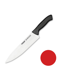 Нож поварской 23 см, красная ручка