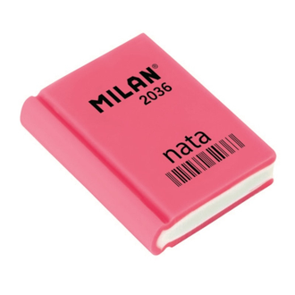 Ластик пластиковый Milan 2036 в форме книжки, цв. в ассорт