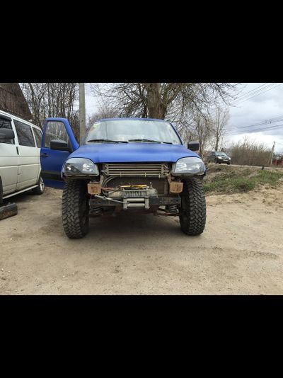 Подрамник (площадка) ZST-MDS -1.1 для установки лебёдки под бампер, Шевроле-нива дорестайл