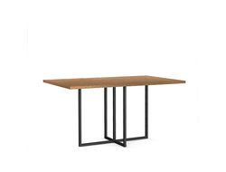 Обеденный стол Toronto 120×70 black темный дуб купить в Ялте