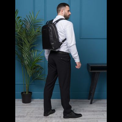 Кожаный рюкзак Ferramonti Premium black (арт. 3098-51)