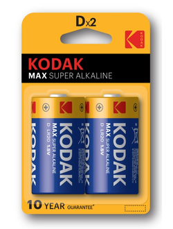 Батарейка щелочная Kodak D 2шт