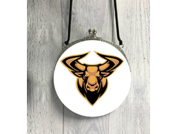 Сумка круглая с символикой "Быка" №2