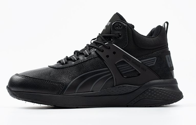 Кроссовки Puma Running System Leather Black зимние