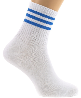 НОСКИ СТАНДАРТ БЕЛЫЕ С СИНИМ 3 ПАРЫ