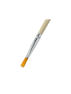 Кисть синтетика короткая ручка плоская №6 х 5 шт