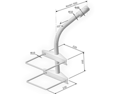 Кронштейны К1П (КНО) 2-хомута