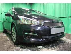 Защита радиатора KIA Ceed II 2015-2018 black низ
