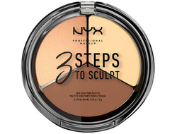 Палитра для скульптурирования NYX 3 Steps To Sculpt 02 Light (светлая)