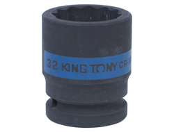 Головка торцевая ударная двенадцатигранная 3/4", 32 мм KING TONY 653032M