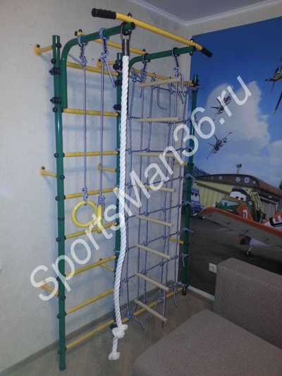 ДСК Юный Атлет модель "Пристенный с стойкой-сеткой" цвет зеленый