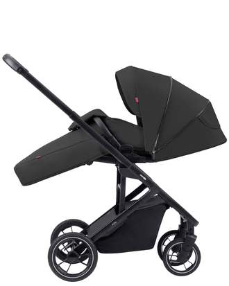 Коляска 2в1 Carrello Alfa Midnight Black 2024 лак (с люлькой 2023)