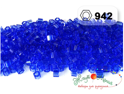 Toho Hexagon 942 Transparent Sapphiret / Прозрачный сапфир