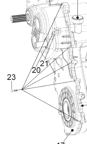 Крышка редуктора внутреняя Оригинал BRP 619230026 504152808 для BRP LYNX/Ski-Doo (Cover, inside Gearbox Casing, Machined)