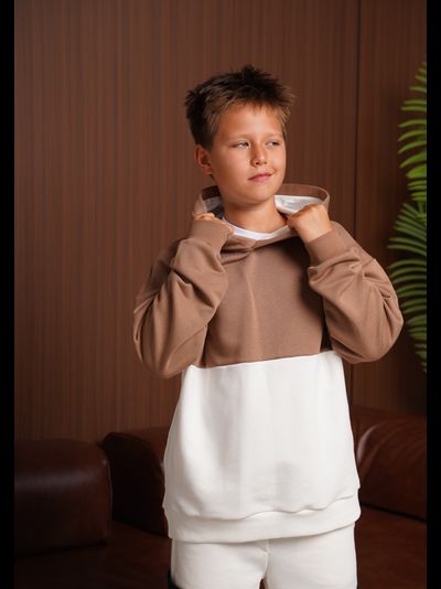 Худи с капюшоном колорблок