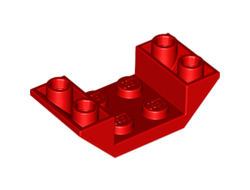 Slope, Inverted 45 4 x 2 Double with 2 x 2 Cutout, Red (4871 / 487121)