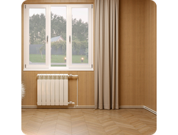 Плинтус для труб отопления ПВХ Smartprofile Aqua 37 для труб до 25мм.