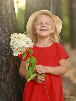 Платье с коротким рукавом