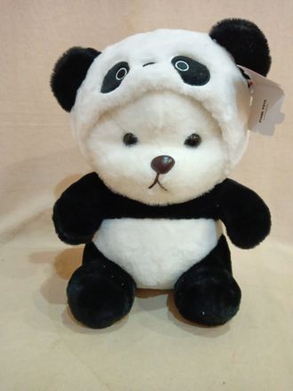 Медведь - панда  в капюшоне (артикул 4862/40) 34 см