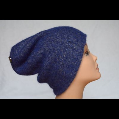 Вязаная васильковая женская шапка Vizio Италия 5800
