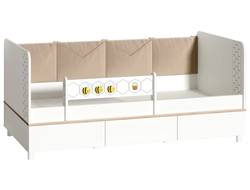 Кровать Эйп 11.40 шагрень, белая шагрень