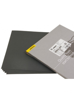 Водостойкая шлифовальная бумага эконом-класса для обработки ЛКП, пластика и металла.