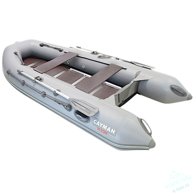 Лодка ПВХ Мнев и К Кайман N-330 Пайол  9мм Серая