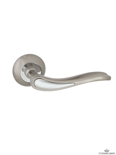 Ручка на круглом основании VETTORE R07.064 SN/CP (Сатин/Хром)