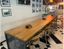 Столешница из массива дерева проект №5521