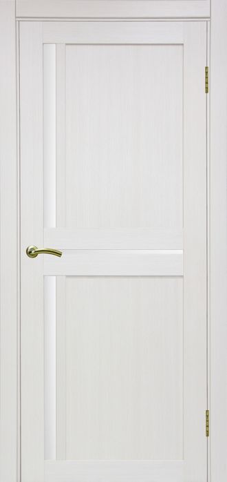 Межкомнатная дверь "Турин-523.221" ясень перламутровый (стекло сатинато)