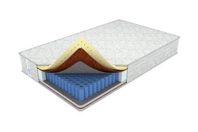 Ортопедический матрас с высоким ортопедическим эффектом, с кокосовой койрой и латексом - Комфорт Эталон