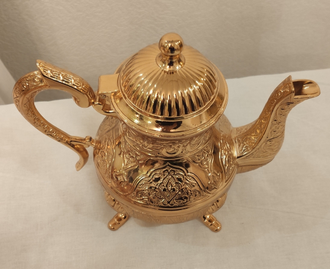 Заварочный чайник золотой Турция арт.177-Т